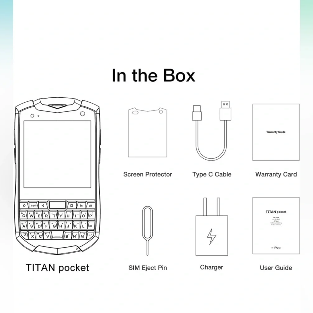 NIB Unihertz Titan Pocket QWERTY Android 11 Phone T-Mobile & Verizon only